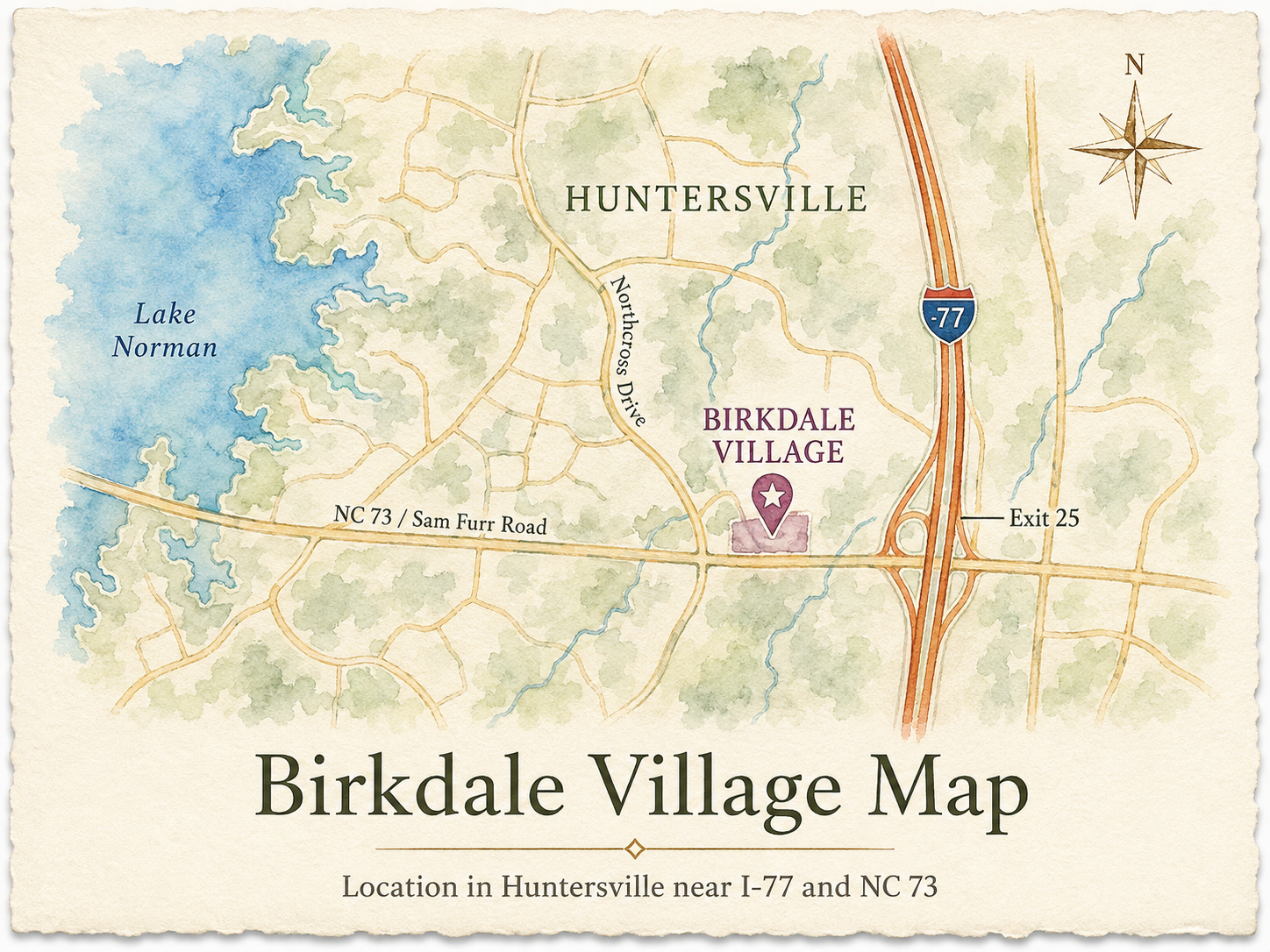 Birkdale Village in Huntersville: From Horse Farm to Lake Norman Landmark